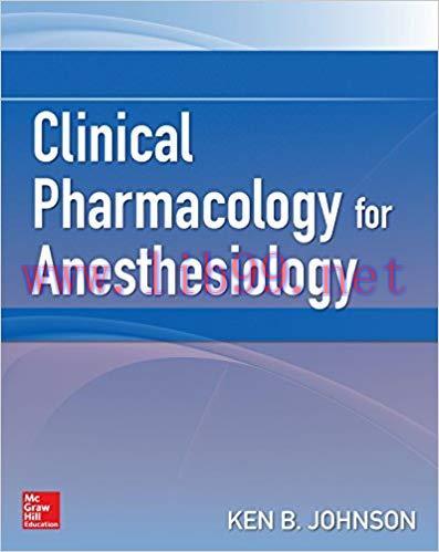 [PDF]Clinical Pharmacology for Anesthesiology