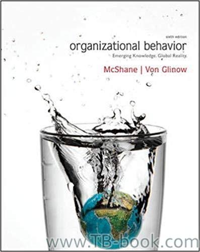 (PDF)Organizational Behavior 6th Edition by Steven McShane