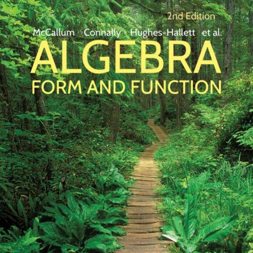 Algebra Form And Function, 2nd Edition - McCallum, William G_