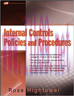 Internal Controls Policies and Procedures: Steps for Establishing and Enhancing the Company&rsquo;s P...