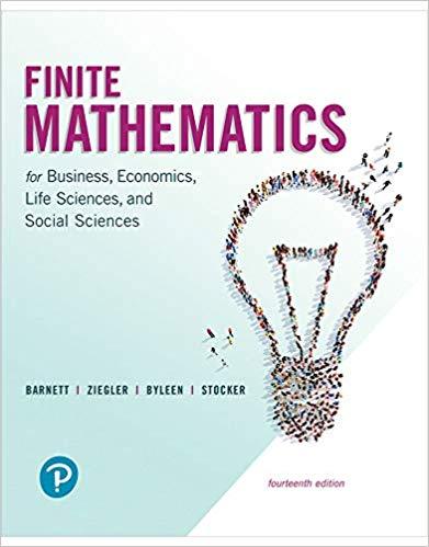 （SM）Finite Mathematics for Business, Economics, Life Sciences, and Social Sciences, 14th Editio...