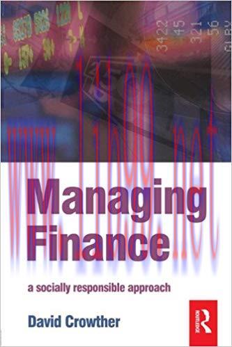 (PDF)Managing Finance 1st Edition