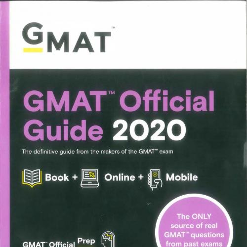 GMAT official guide 2020