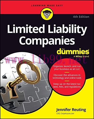 [FOX-Ebook]Limited Liability Companies For Dummies, 4th Edition