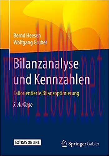 (PDF)Bilanzanalyse und Kennzahlen: Fallorientierte Bilanzoptimierung (German Edition) 5th Editi...