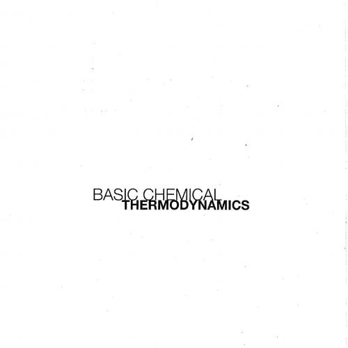Basic Chemical Thermodynamics,Fifth Edition