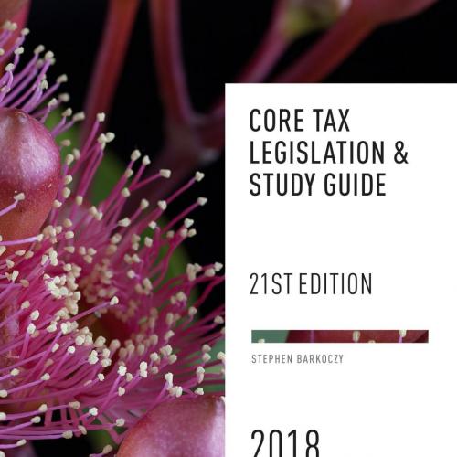CORE TAX LEGISLATION & STUDY GUIDE