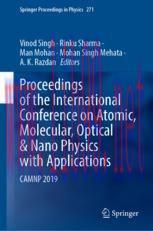 [PDF]Proceedings of the International Conference on Atomic, Molecular, Optical & Nano Physics w...