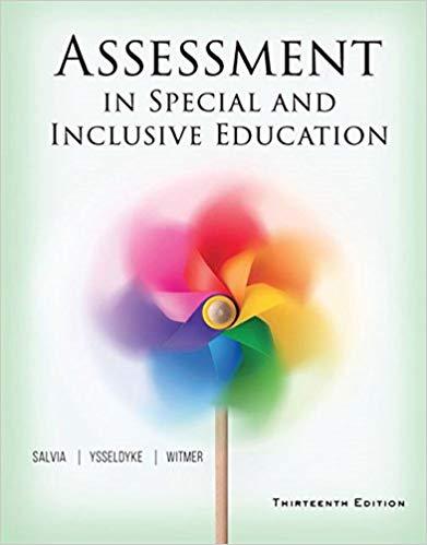 Assessment in Special and Inclusive Education 13e
