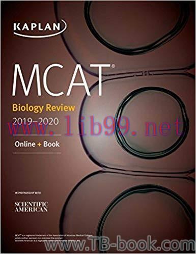 MCAT Biology Review 2019-2020 by Kaplan Test Prep 课本