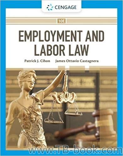 (PDF)Employment and Labor Law 10th Edition by Patrick J. Cihon