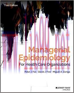 (PDF)Managerial Epidemiology for Health Care Organizations (Public Health/Epidemiology and Bios...
