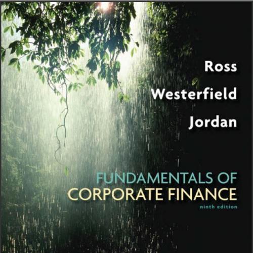 (Test Bank)Fundamentals of Corporate Finance 9th Ninth Canadain Edition by Ross.zip