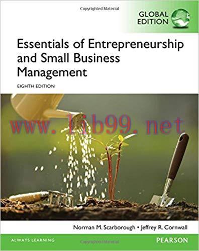 [PDF]Essentials of Entrepreneurship and Small Business Management, 8th Global Edition [Norman M...