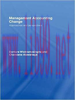 (PDF)Management Accounting Change: Approaches and Perspectives 1st Edition