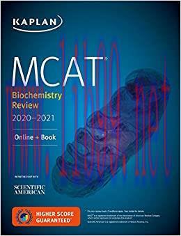 (PDF)MCAT Biochemistry Review 2020-2021: Online + Book (Kaplan Test Prep)