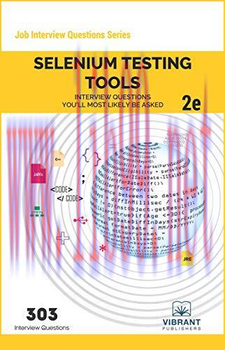 [FOX-Ebook]Selenium Testing Tools Interview Questions You'll Most Likely Be Asked: 2nd Edition