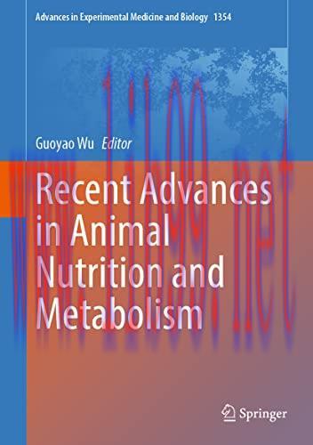 [AME]Recent Advances in Animal Nutrition and Metabolism (Advances in Experimental Medicine and ...