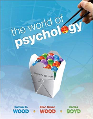 (Test Bank)The World of Psychology 7th Edition by Wood.zip