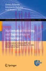 [PDF]Mathematical Modeling and Supercomputer Technologies: 22nd International Conference, MMST ...
