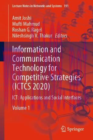 Information and Communication Technology for Competitive Strategies (ICTCS 2020)
