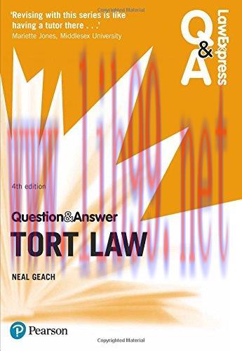 [FOX-Ebook]Law Express Question and Answer: Tort Law, 4th Edition