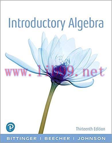 [PDF]Introductory Algebra, 13th Edition [Marvin L. Bittinger]