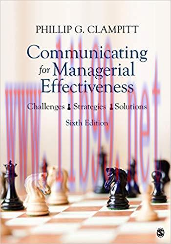 (PDF)Communicating for Managerial Effectiveness: Challenges | Strategies | Solutions (NULL) Six...