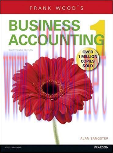 Frank Wood&rsquo;s Business Accounting 1 13th Edition by Frank Wood 课本