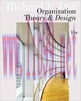 (PDF)Organization Theory and Design 11th Edition