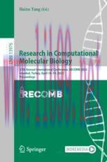 [PDF]Research in Computational Molecular Biology: 27th Annual International Conference, RECOMB ...