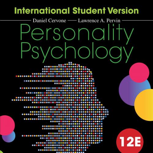 Personality Psychology 12th International Student Version by Daniel Cervone