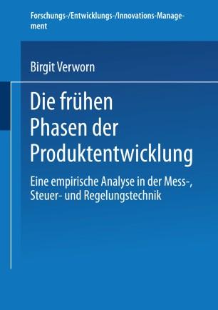 Die fr&uuml;hen Phasen der Produktentwicklung