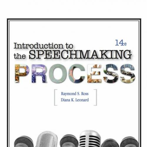 Introduction to the Speechmaking Process 14th By Ross,Leonard - Wei Zhi