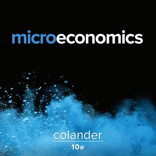 Microeconomics Tenth Edition