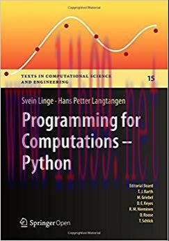 Programming for Computations &ndash; Python: A Gentle Introduction to Numerical Simulations with Pyth...