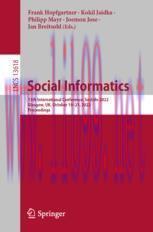 [PDF]Social Informatics: 13th International Conference, SocInfo 2022, Glasgow, UK, October 19–2...