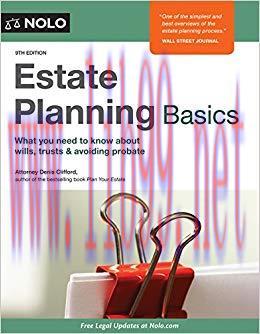 Estate Planning Basics 9th Edition,
