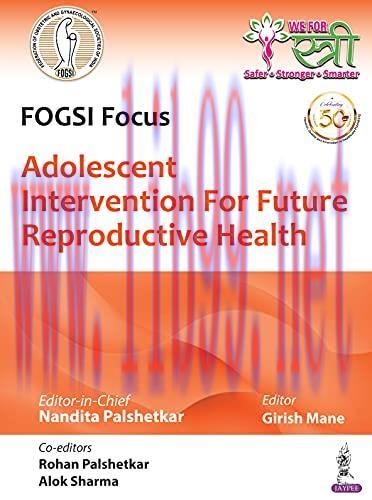 [AME]FOGSI Focus Adolescent Intervention for Future Reproductive Health (Original PDF)
