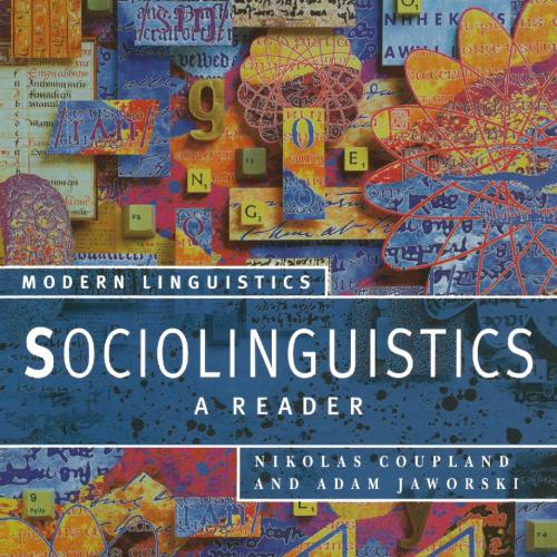 Sociolinguistics_ A Reader - Wei Zhi