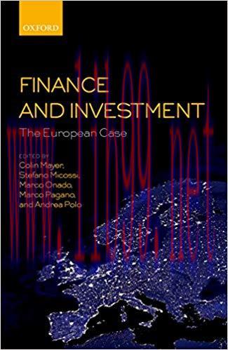 (PDF)Finance and Investment: The European Case 1st Edition