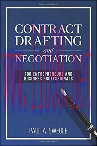 (PDF)Contract Drafting and Negotiation for Entrepreneurs and Business Professionals