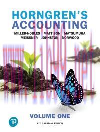 [PDF]Horngren&rsquo;s Accounting, Volume 1, 11th Canadian Edition [TRACIE L. MILLER-NOBLES]