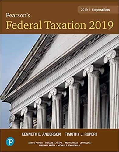 (TB)Pearson's Federal Taxation 2019 Corporations, Partnerships, Estates & Trusts, 32nd Edition ...