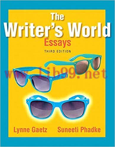 (PDF)The Writer&rsquo;s World: Essays 3rd Edition
