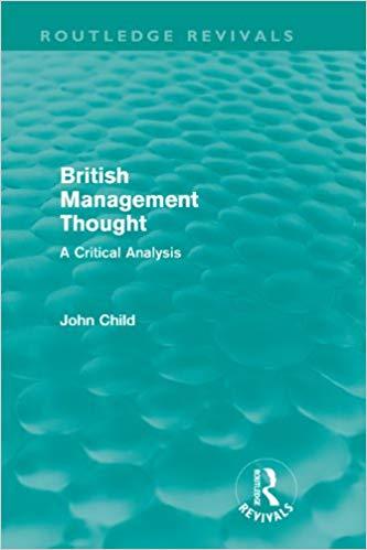 (PDF)British Management Thought (Routledge Revivals) A Critical Analysis 1st Edition