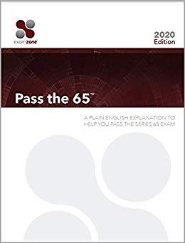 (PDF)Pass The 65 &ndash; 2020 Edition A PLAIN ENGLISH EXPLANATION TO HELP YOU PASS THE SERIES 65 EXAM...