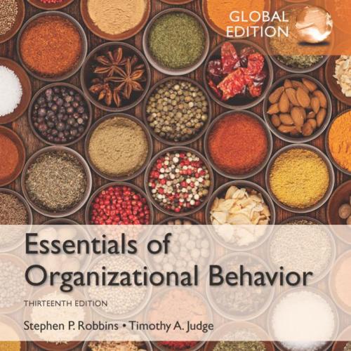 Essentials of Organizational Behavior,13th Global Edition
