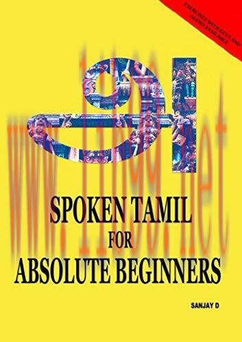 (PDF)SPOKEN TAMIL FOR ABSOLUTE BEGINNERS