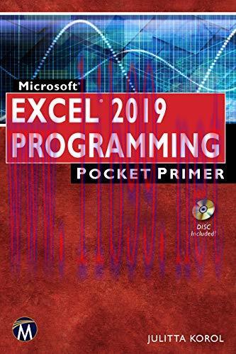 [FOX-Ebook]Microsoft Excel 2019 Programming Pocket Primer